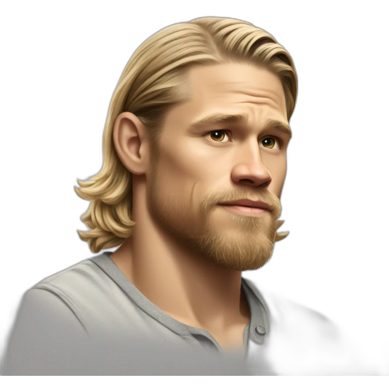 charlie hunnam cartoon wearing henley emoji