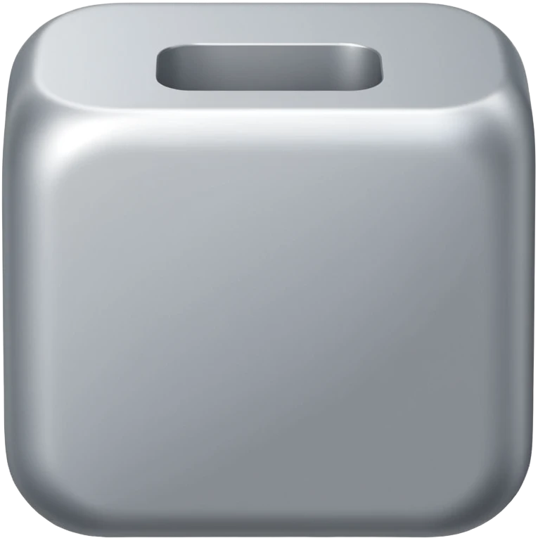  modern software box. Smooth 3D form, rounded edges, soft realistic lighting, minimalist design, no text or logos, neutral background. Rendered in the same realistic style as official Apple emojis (like the toolbox or laptop emoji). emoji