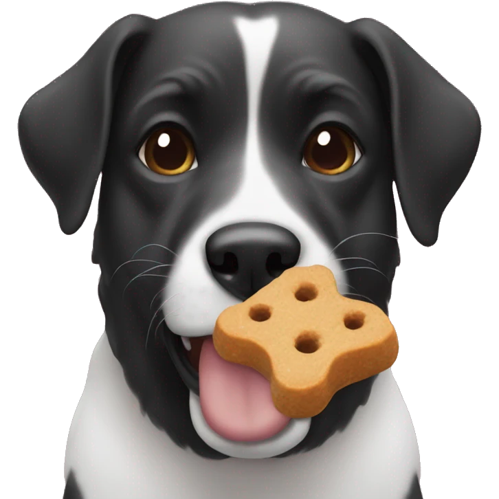 dog eating treat emoji