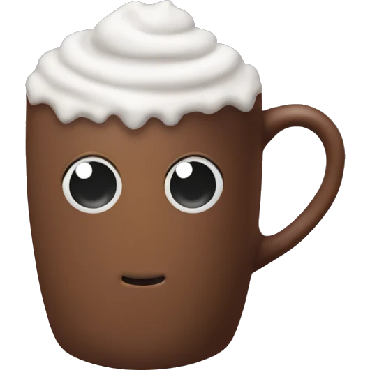A nice cozy mug of hot cocoa  emoji