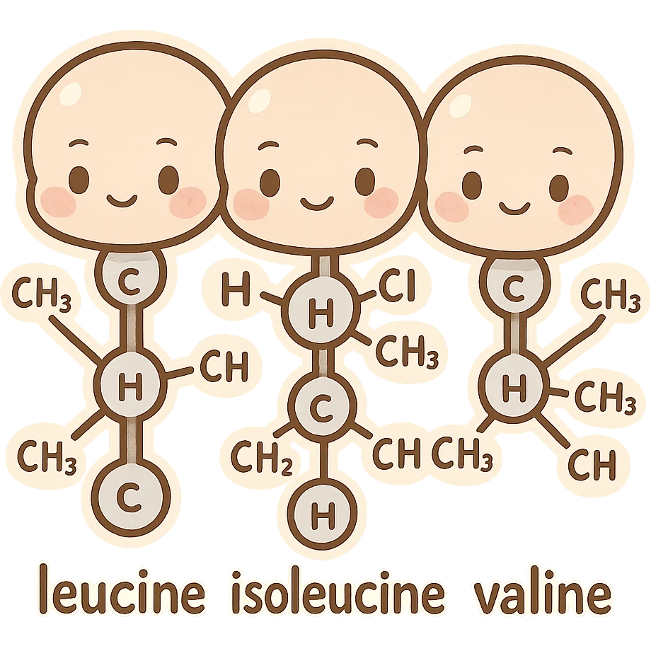leucine, isoleucine, valine emoji
