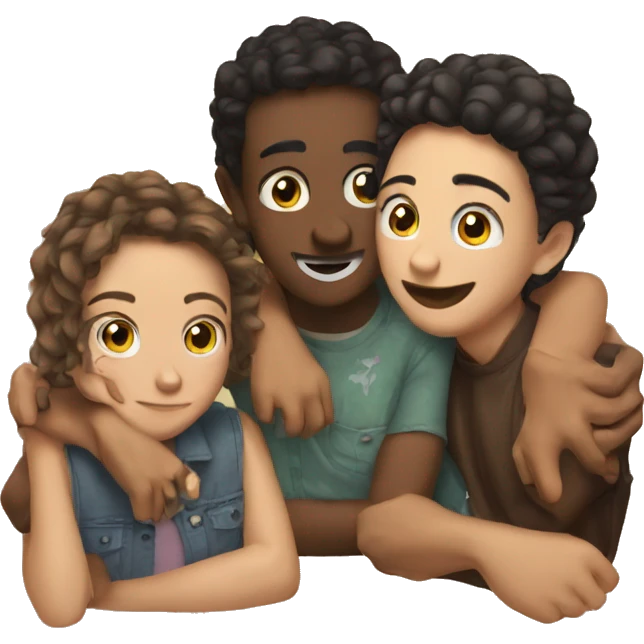 Three best friends  emoji