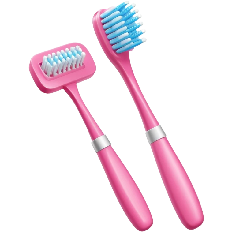 Pink Toothbrush emoji