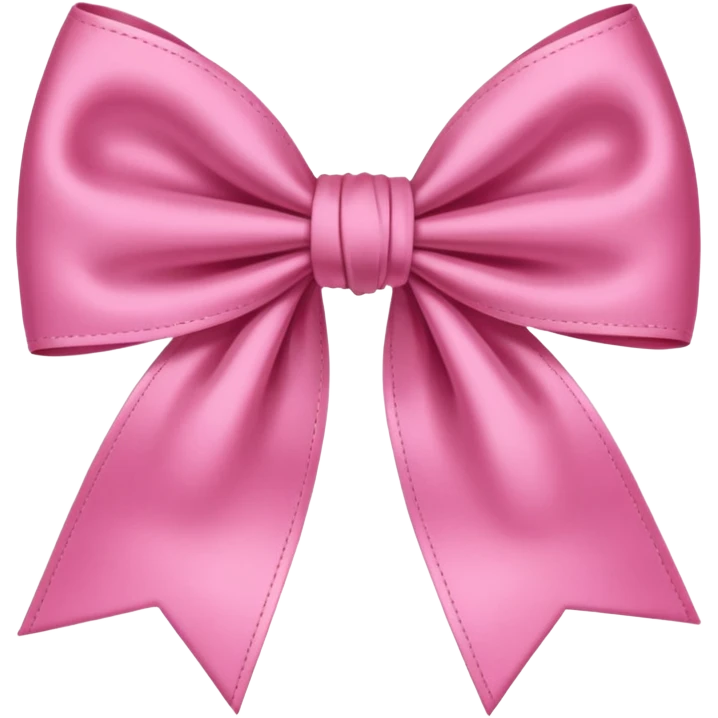 A preppy  bow  emoji