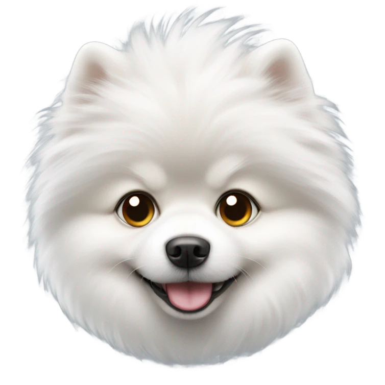 white pomeranian emoji