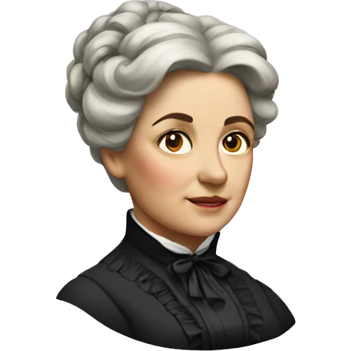 A big victorian Woman’s head  emoji