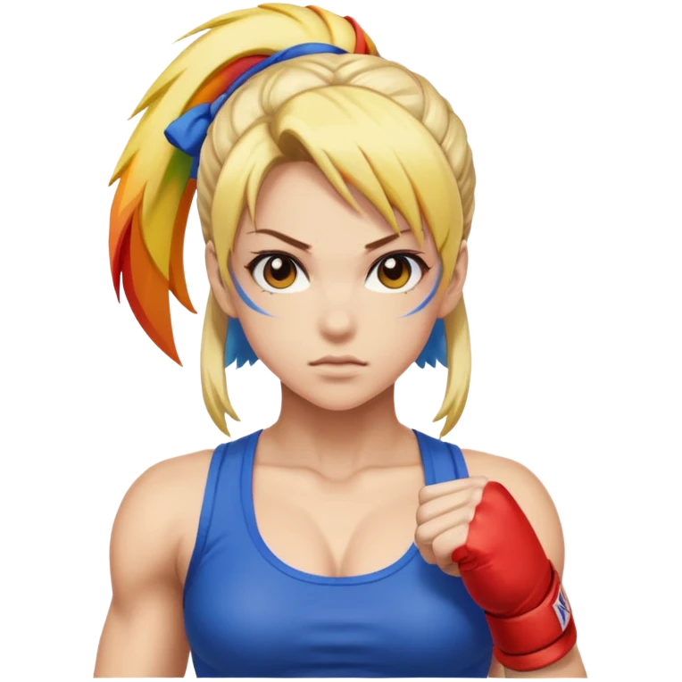 rainbow mika street fighter emoji