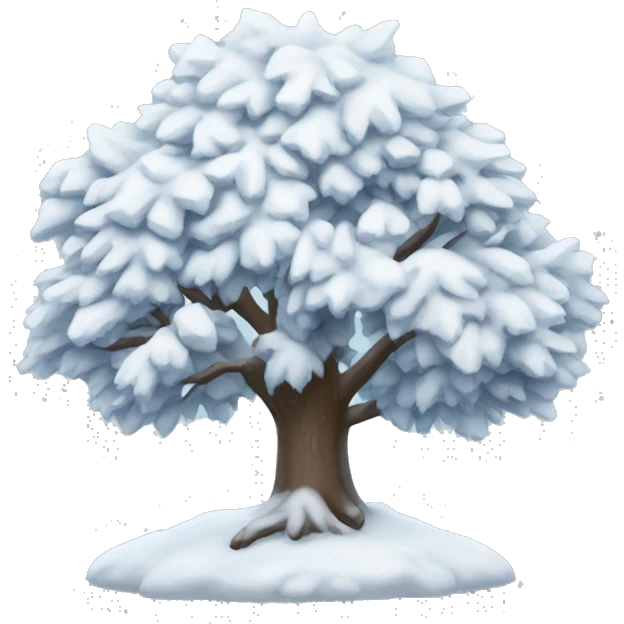 snowy tree emoji