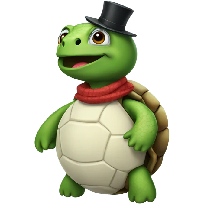 Turtle snowman  emoji