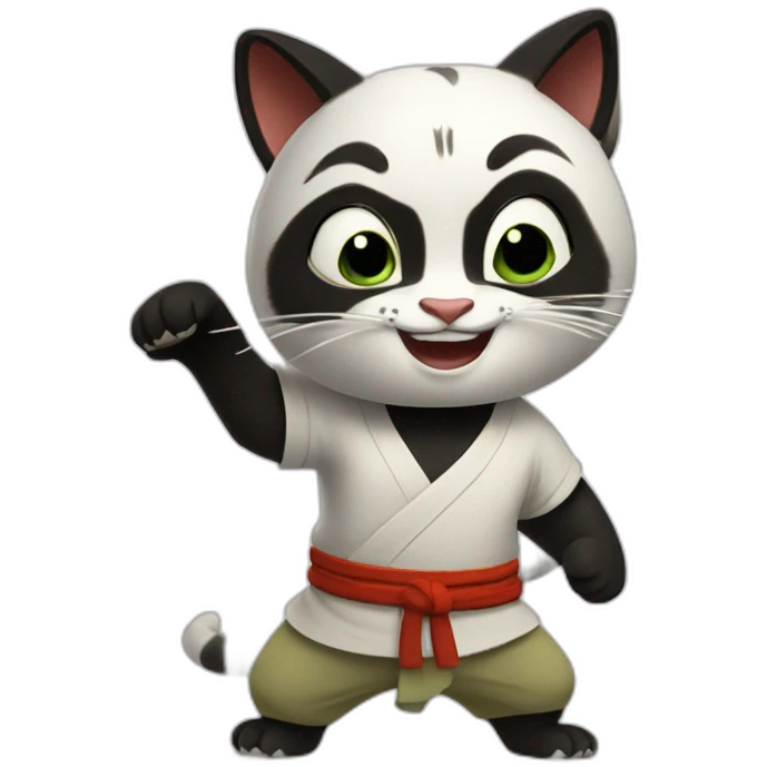 Kung Fu Panda cat  emoji