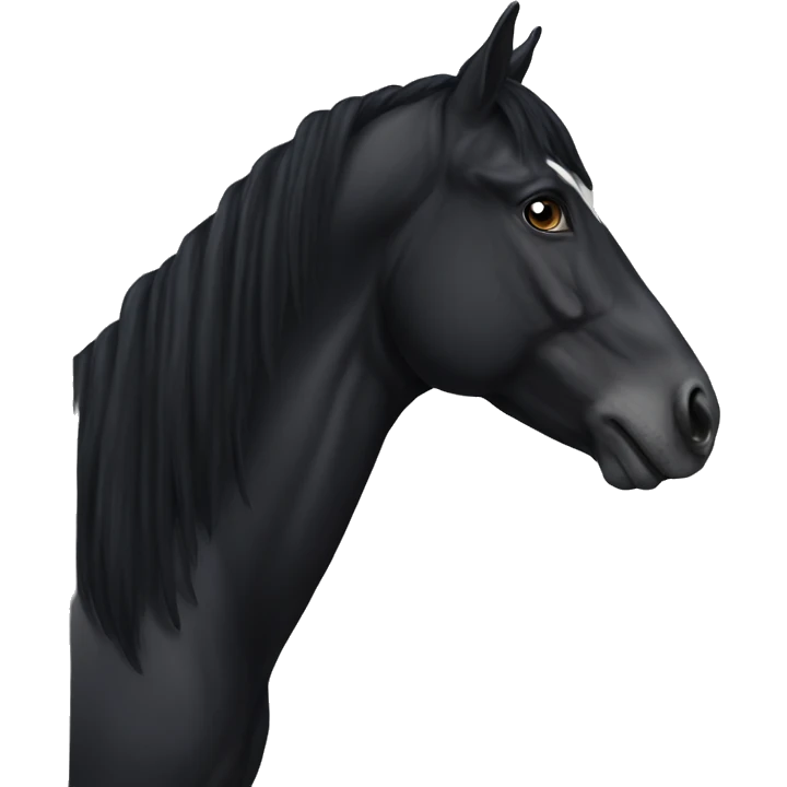 Black horse  emoji