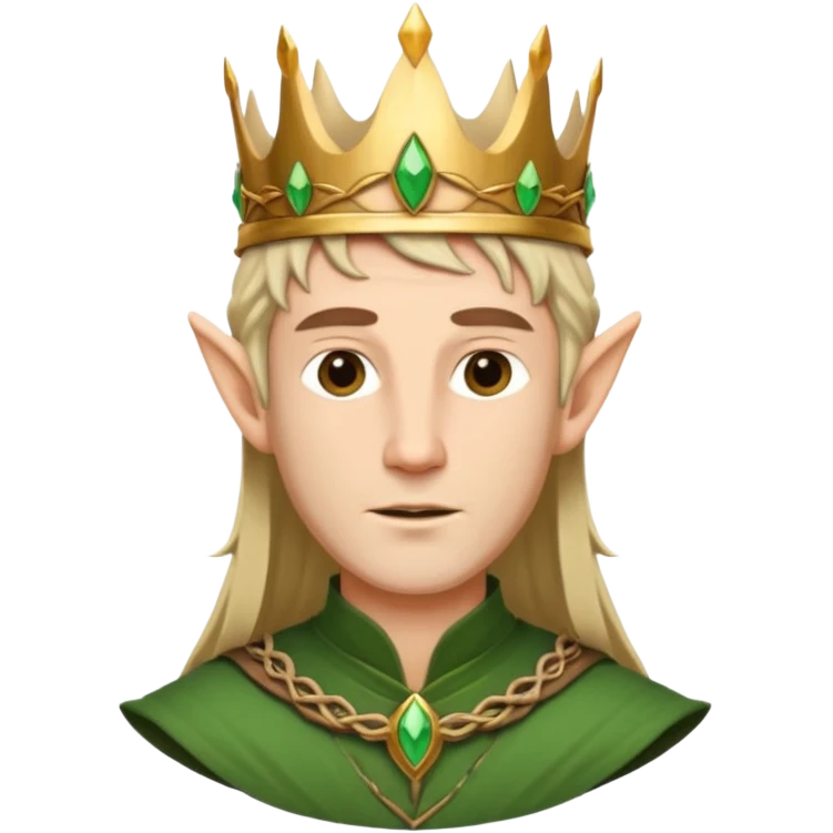 Elven King wooden crowen emoji