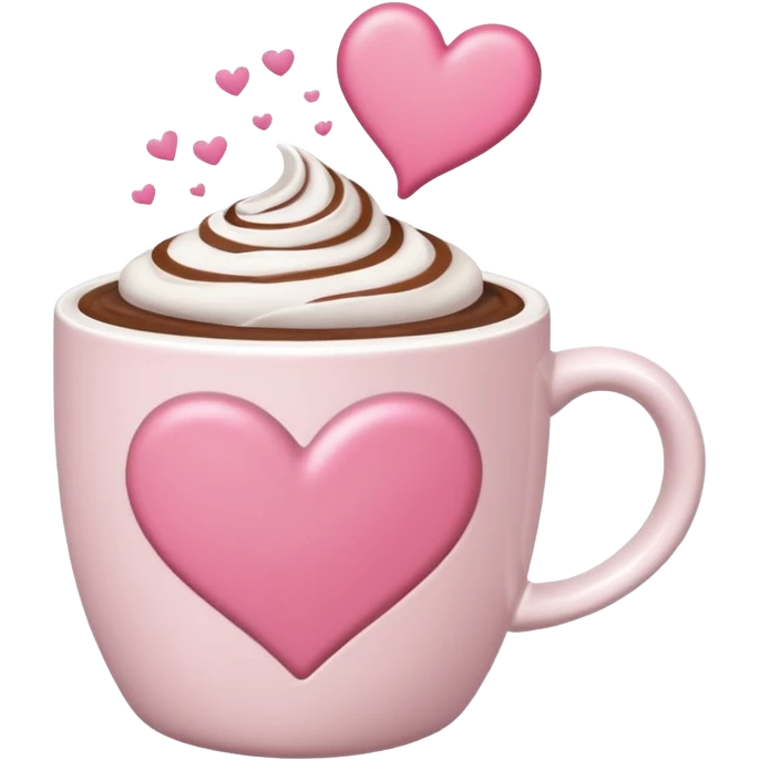 Pink mocha aesthetic  no face emoji