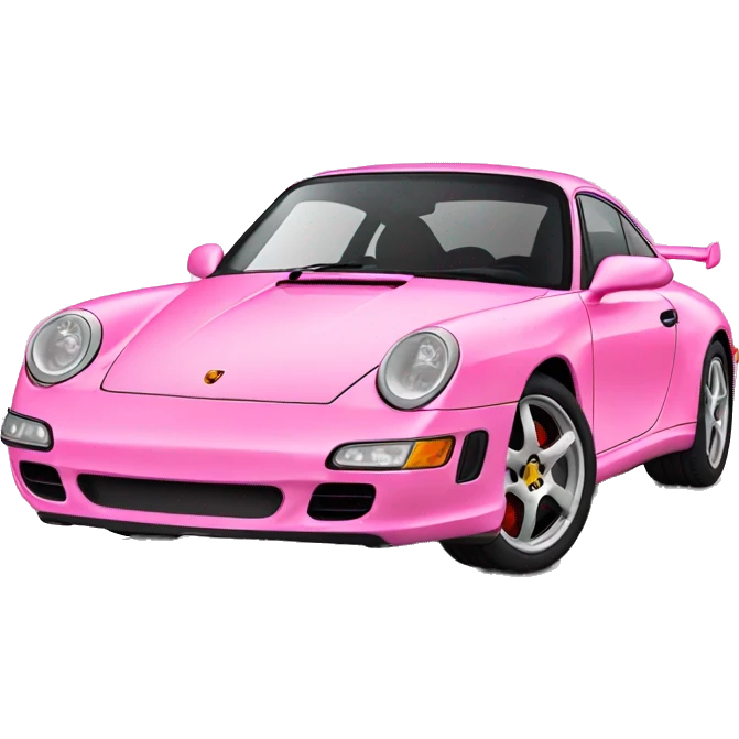 Pink Porsche  emoji