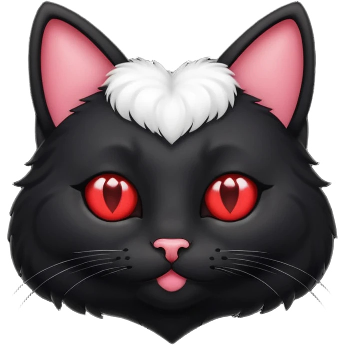 black cat with heart eyes emoji
