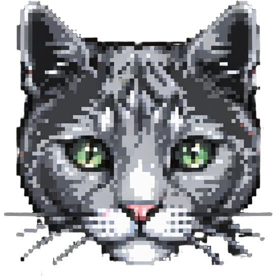 A cute cat face emoji