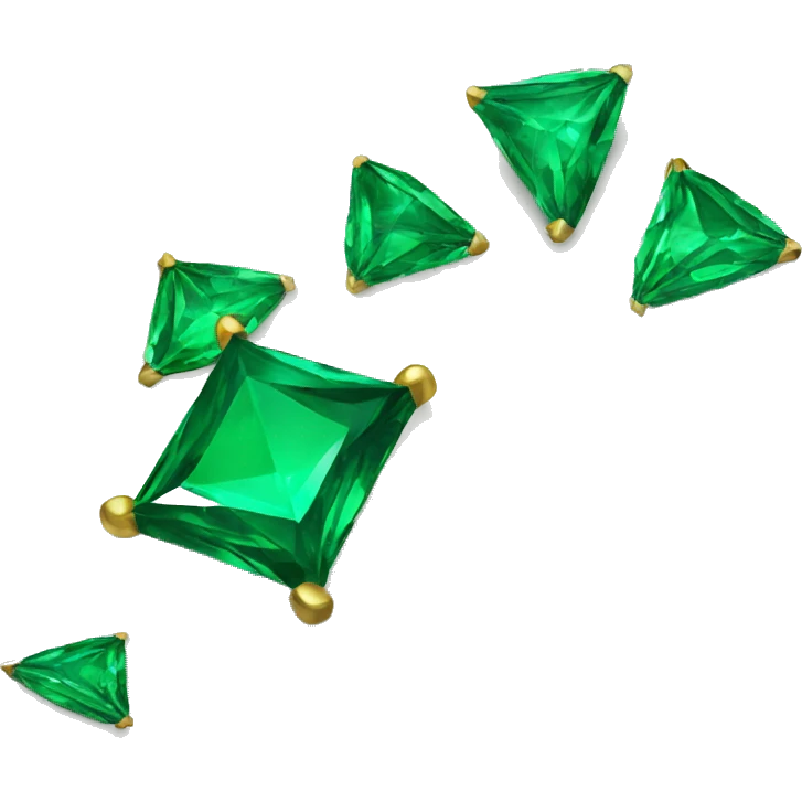 crown emerald color   emoji
