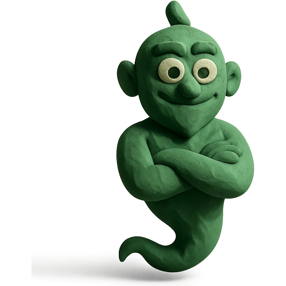 green genie emoji