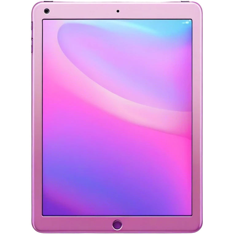 Pink and purple iridescent iPad emoji