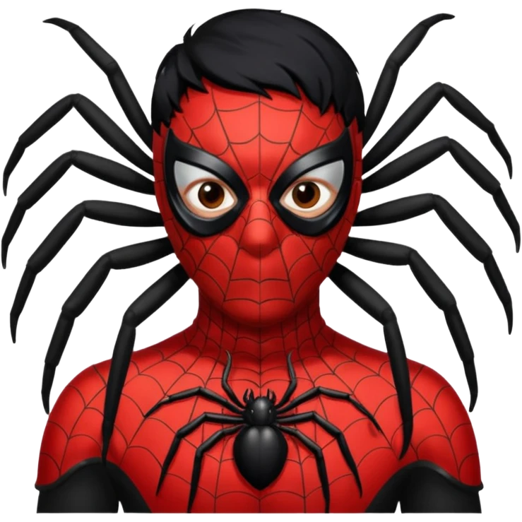 red man with spider  emoji