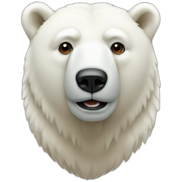 Polar bear with a tan emoji