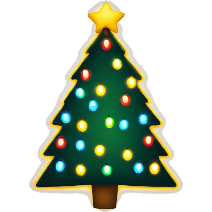 Christmas lights emoji