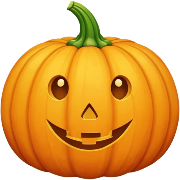 Golden cute pumpkin  emoji