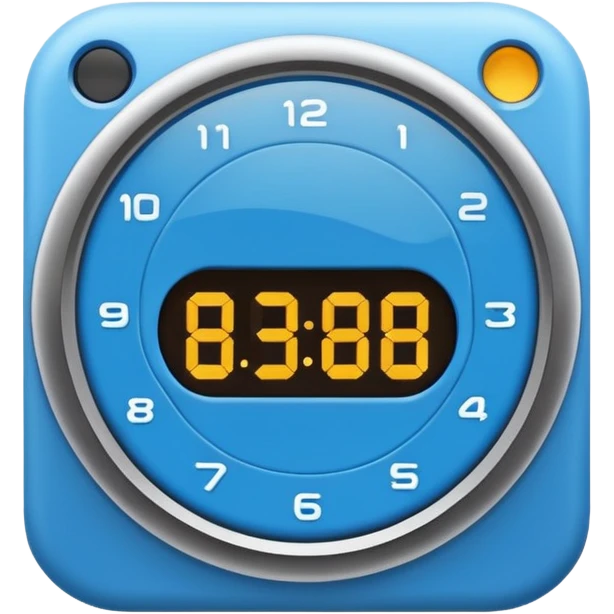 Focused Timer" (Blue Minimalist) emoji