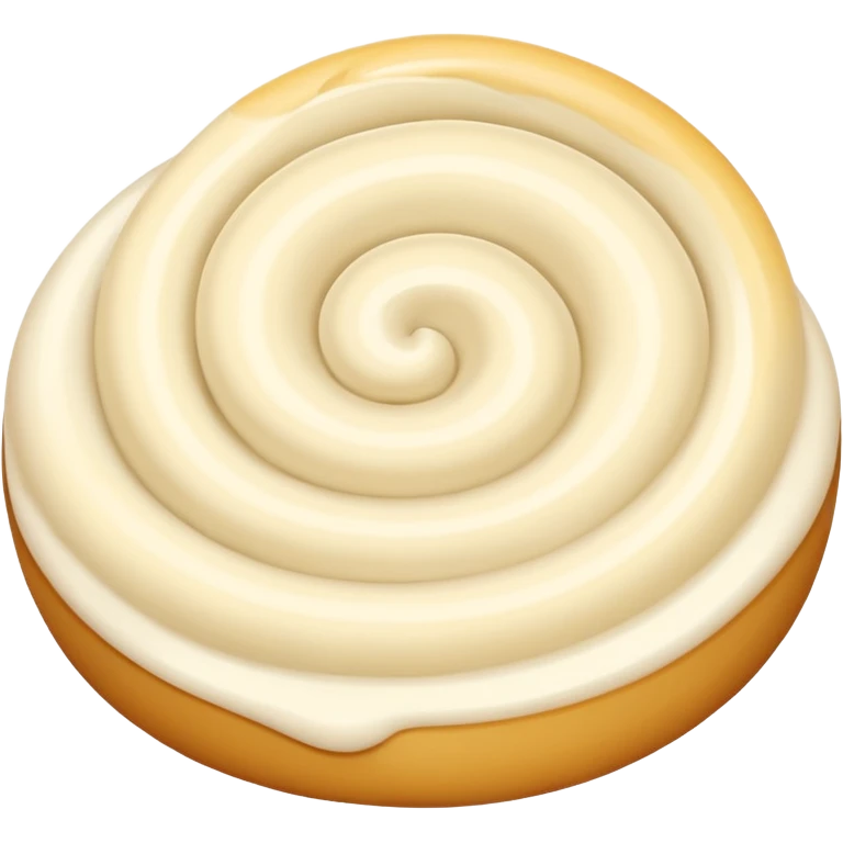 just Cream without a plate or a cake emoji