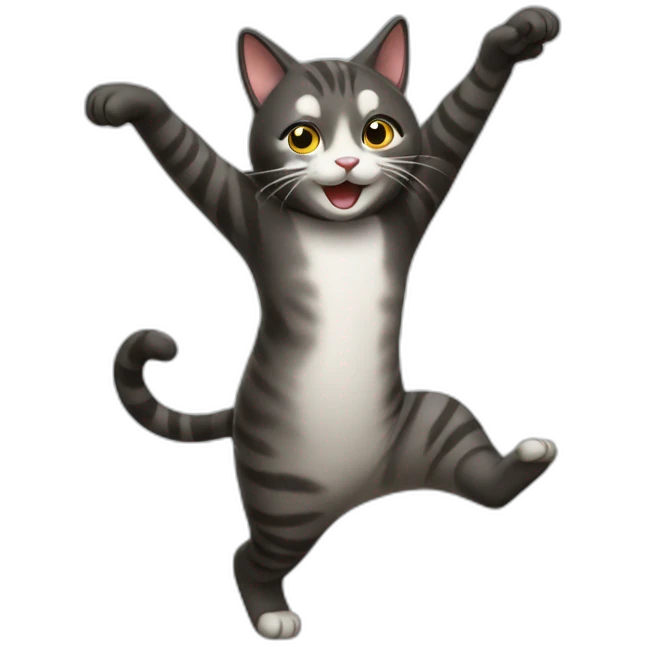 Cat dancing emoji