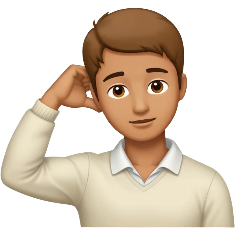 Man holding his neck emoji