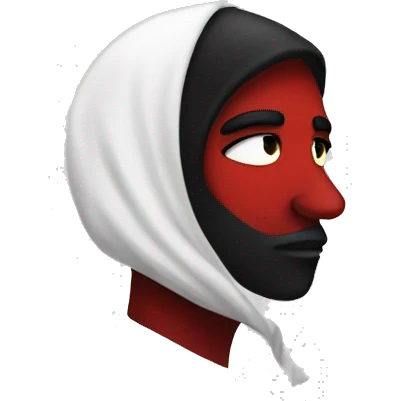 Red and Black Soul emoji