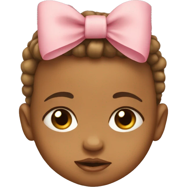 Baby with bow emoji