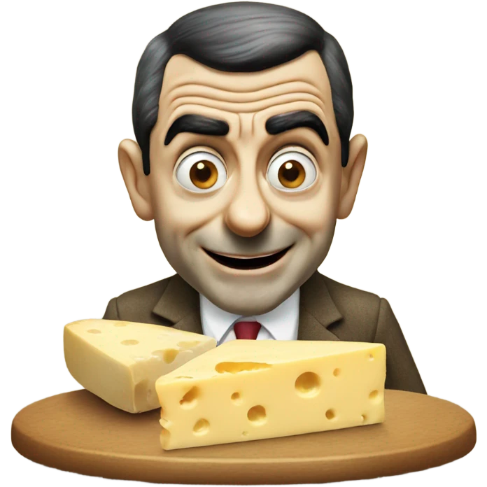 Mr bean eating cheese emoji
