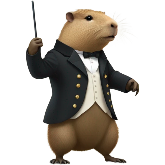 Capibara conducting emoji