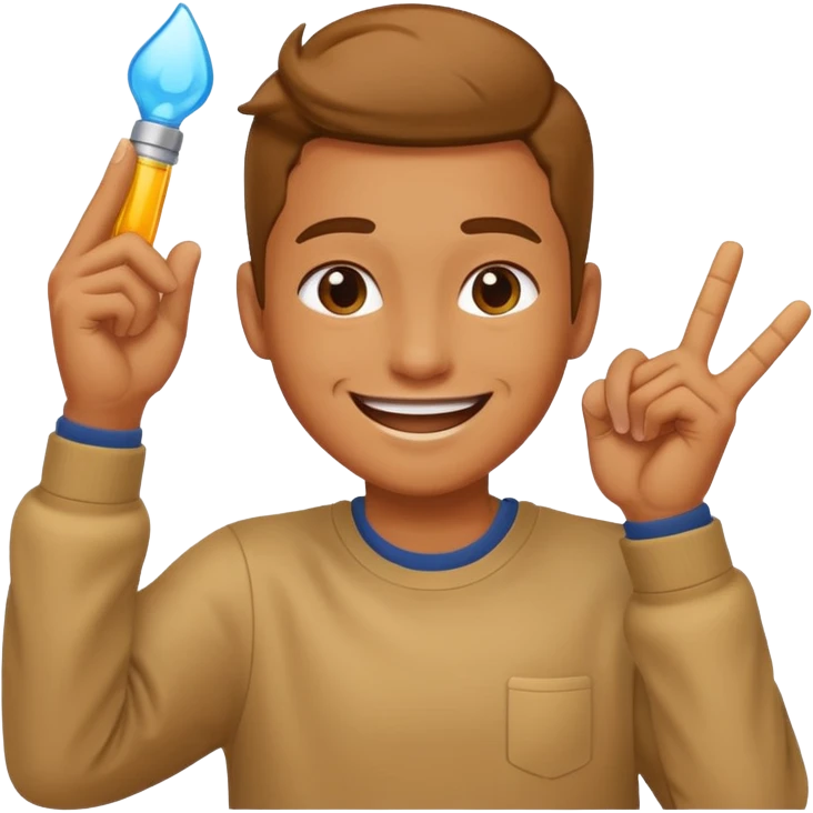 Person dabbing emoji