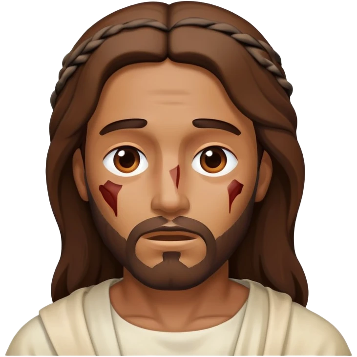 Brown Jesus injured  emoji