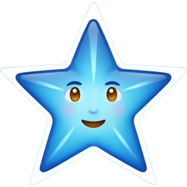 Star blue  emoji