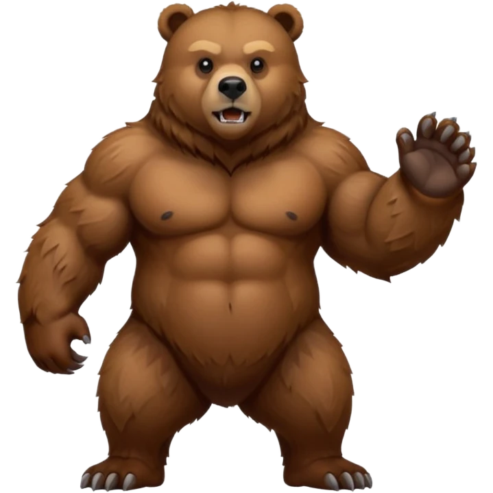 Grizzly bear emoji