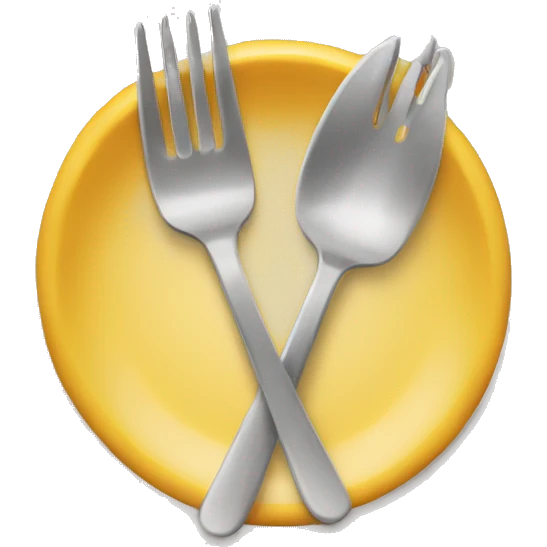 Fourchette qui a faim emoji