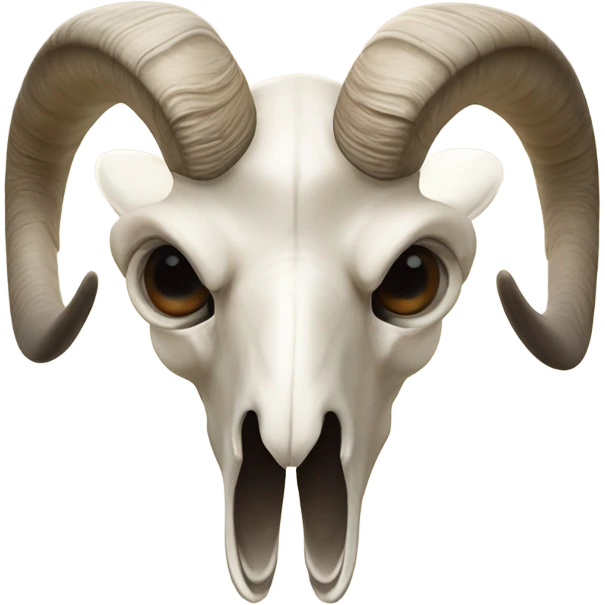 1 Bighorn sheep skull with no ears emoji