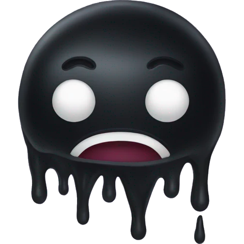 Black slime emoji