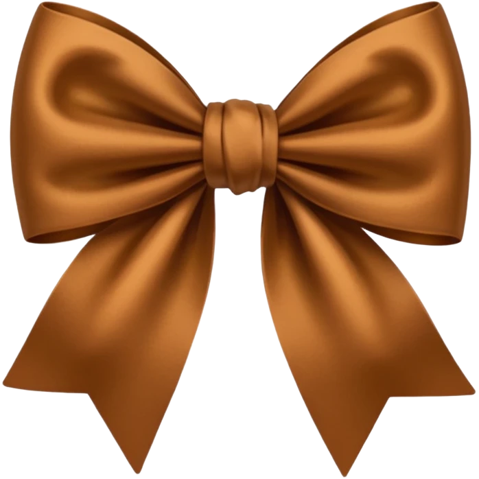Brown bow  emoji