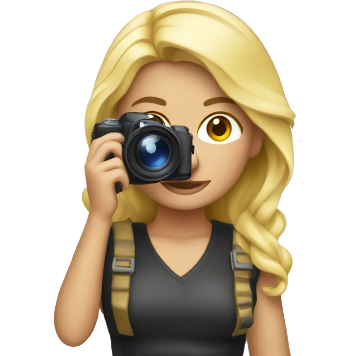 blonde photographer emoji