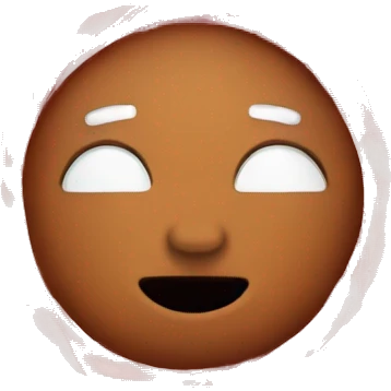 Round peppermint emoji