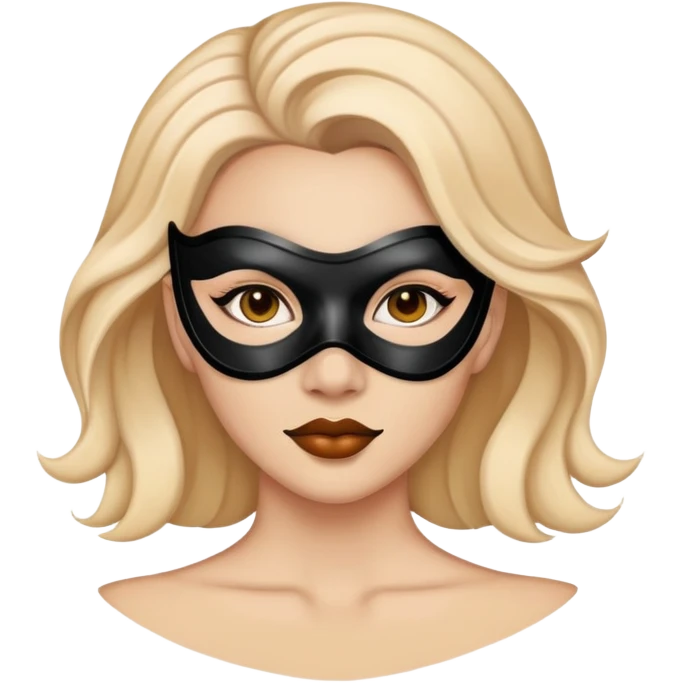 Woman with mas emoji