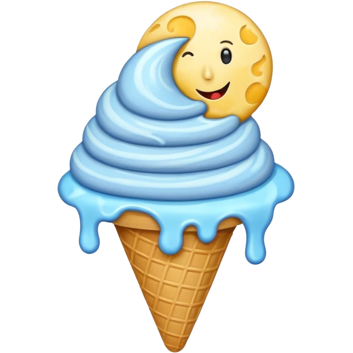 Ice-Cream Moon emoji