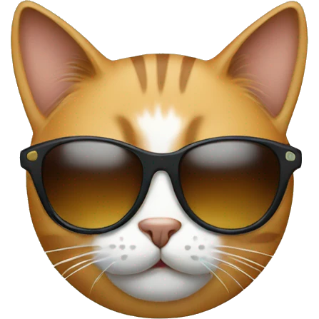 Cat with sunglasses emoji