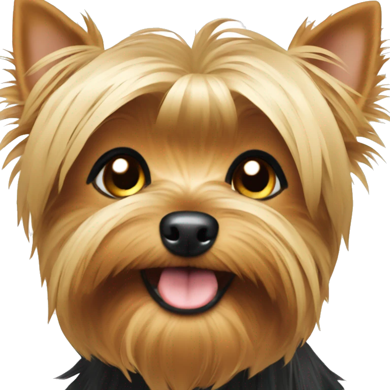 Cute yorkie dog emoji