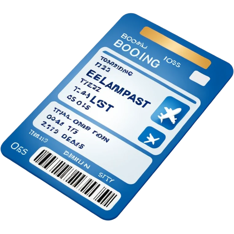 boarding pass emoji